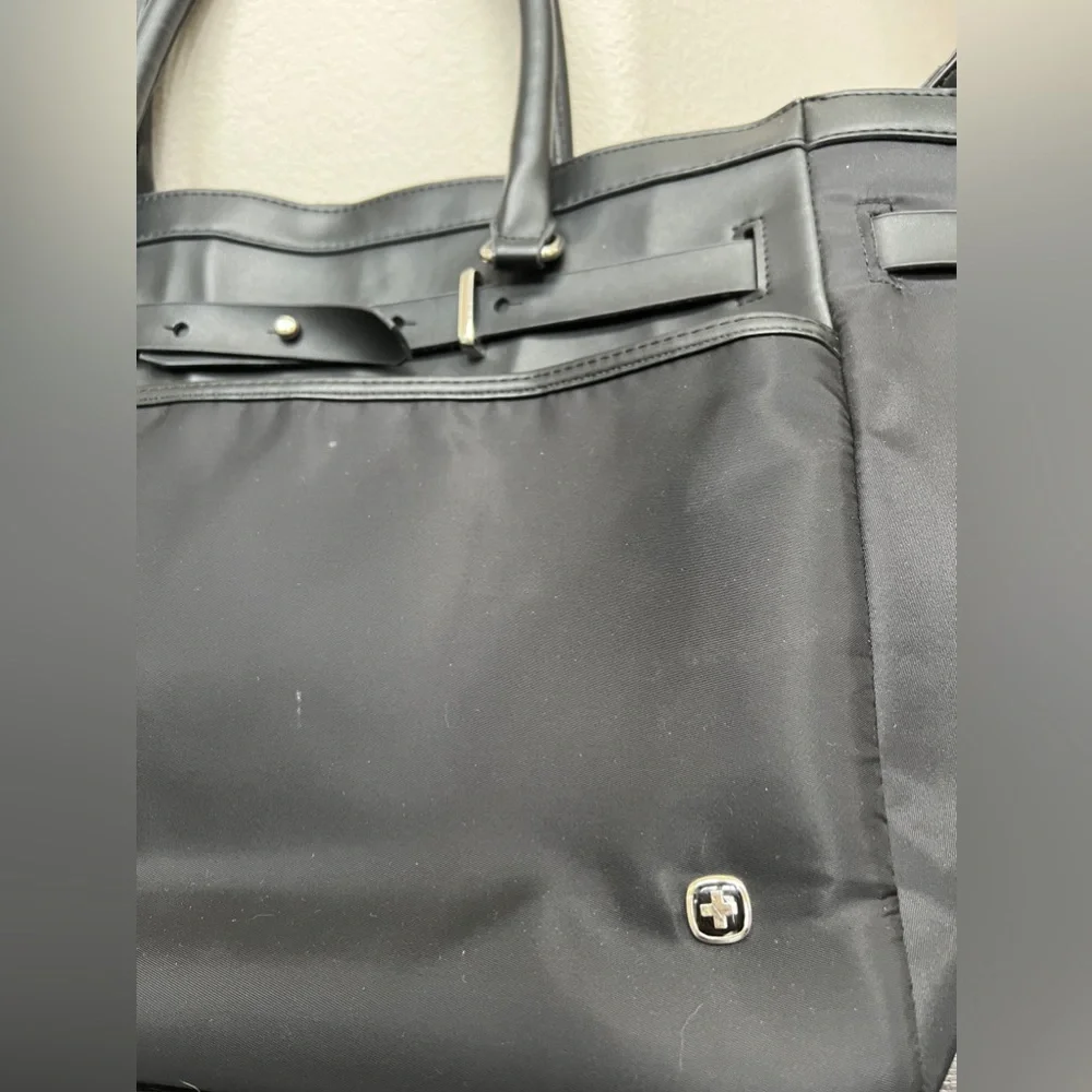 Swiss Gear Zoe Bag Black Laptop Tablet Large Travel Business Tote - Picture 5 of 16